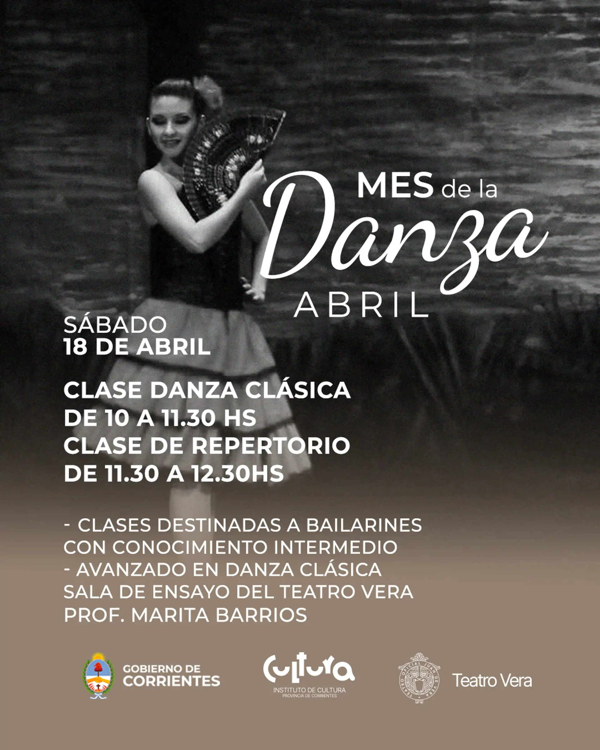 Mes de la Danza en el Teatro Vera: talleres de formación